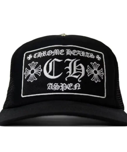 Chrome Hearts CH Aspen Exclusive Trucker Hat – Black