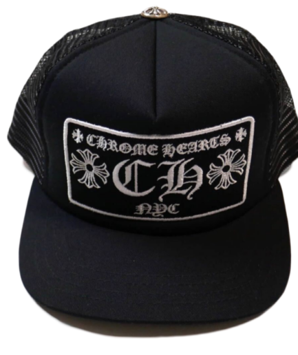 Chrome Hearts CH New York City Trucker Hat – Black back