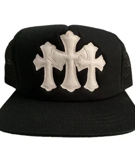 Chrome Hearts Cemetery Trucker Hat – Black