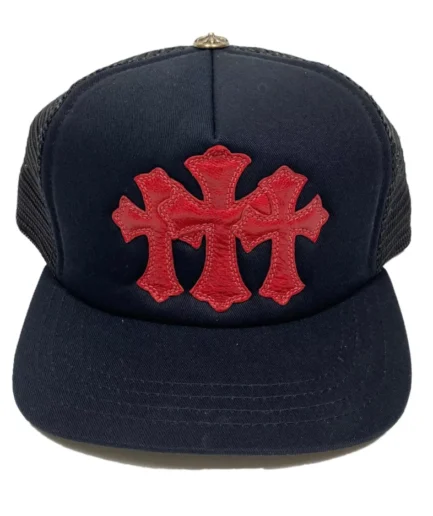 Chrome Hearts Cemetery Trucker Hat – Black & Red