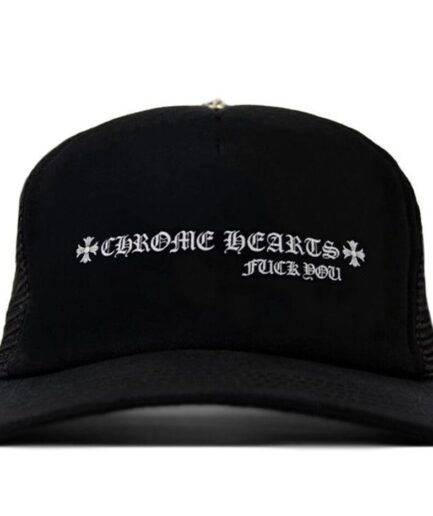 Chrome Hearts Fuck You Trucker Hat – Black