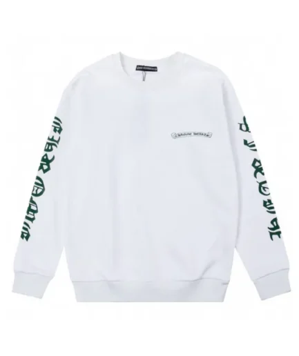 Chrome Hearts Green Crosses Crewneck Sweatshirts