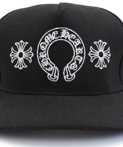 Chrome Hearts Horseshoe Denim Baseball Black Hat