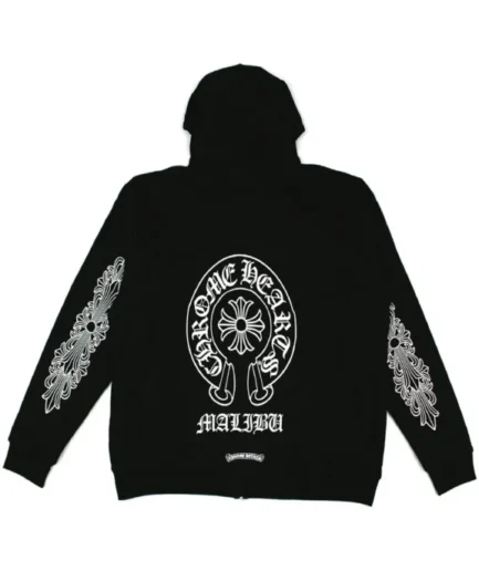 Chrome Hearts Malibu Horse Shoe Zip Up Hoodie