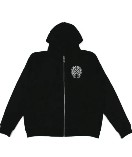 Chrome Hearts Malibu Horse Shoe Zip Up Hoodie