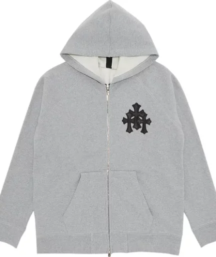 Chrome Hearts Paper Jam Cross Zip Up Hoodie